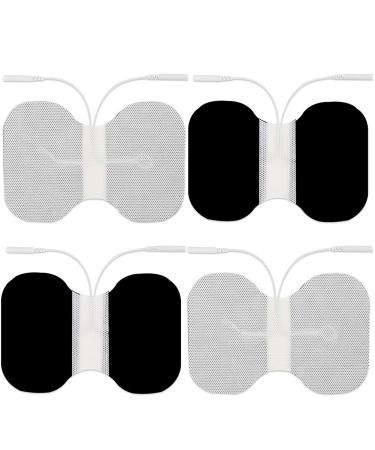 LotFancy TENS Unit Replacement Pads 4PCS 4.3 x 6 Adhesive Electrode Pads for Electrotherapy EMS Muscle Stimulation Machine Butterfly Shape - Buy Online on GoSupps.com