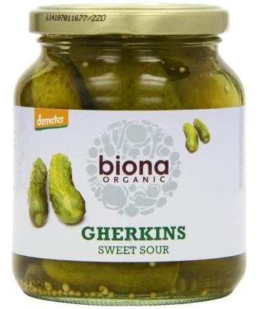 Biona Organic Gherkins Sweet Sour 350 g 350g