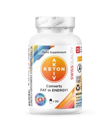 Keton Aktiv – Fat Burner – Weight Loss Support – 30 Keto Diet Capsules for Women and Men – Food Supplement