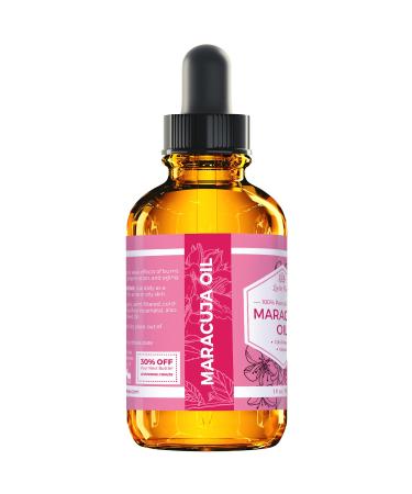 Leven Rose Maracuja Oil - 100% Natural Passion Fruit Seed Moisturizer for Hair, Skin, Nails - 1 oz - Buy Online on GoSupps.com
