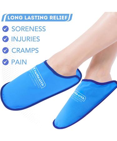 TruHealth Ice Pack Slippers - Foot Ice Pack for Neuropathy & Gout Relief | Hot & Cold Therapy for Pain & Swelling | One Size Fits Most - Buy Online on GoSupps.com