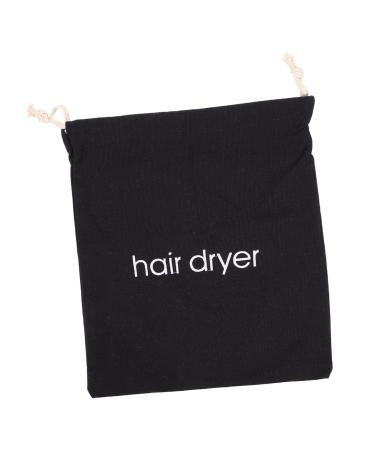 LALADEFIEE Hair Dryer Storage Bag Hair Dryer Storage Pouch Hair Dryer Drawstring Pouch Hotel Hair Dryer Bag Hair Dryer Drawstring Bag Hair Dryer Travel Bag Storage Organizer Hotel Storage Bag 33.00X30.00X0.50CM Black