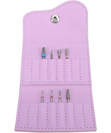 Nail Grinding Bits Organizer Bag Fashionable Nail Drill Bit Storage Portable Multilayer Pouch with PU Leather for Home Salon - Buy Online on GoSupps.com