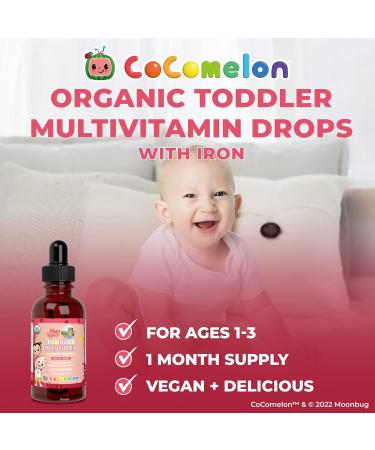 MaryRuth's USDA Organic Cocomelon Multivitamin & Omega-3 Bundle for Toddlers | Immune Support & Cognitive Function | Iron & Multiminerals for Healthy Development - Buy Online on GoSupps.com