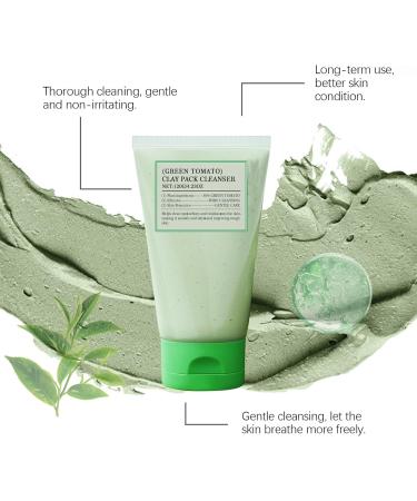 Green Tomato Clay Mask - Face Masks Skincare - Korean Face Mask - Clay Face Mask Facial kit - Face Masks Beauty with Green Mask Stick Clean Pore Gentle Nourish Face Care - Buy Online on GoSupps.com