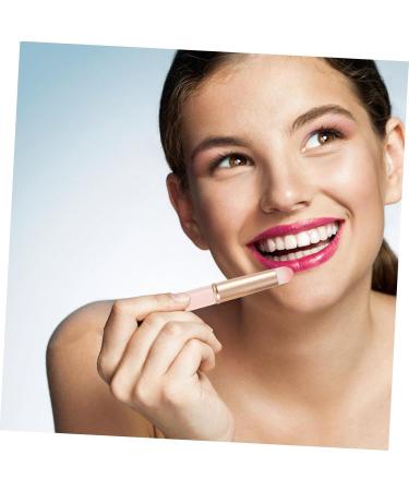 FOMIYES Lip Blending Brush Lip Gloss Makeup Brush Lipstick Brush Applicator Foundation Brush Lip Brush for Women Lipstick Applicator Wands Fiber Wool Pink Lip Mask Brush With Cover - Buy Online on GoSupps.com