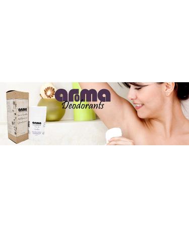 Our Aroma All Natural Deodorant for Women - Vegan No Aluminium or Gluten Cruelty Free - Free of Parabens & Sulfates - Iris & Vanilla Scent - Buy Online on GoSupps.com