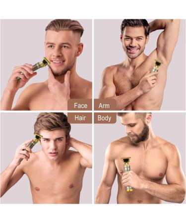 Professional Cordless Hair & Beard Trimmer with 4 Guide Combs - Rechargeable T-Blade Clippers for Precise Haircuts | Perfect Gifts for Men & Father's Day - Bronze Edition - Buy Online on GoSupps.com