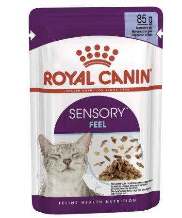 Royal Canin Sensory Feel In Jelly Wet Cat Food 12 x 85g Meat 12 count (Pack of 1)