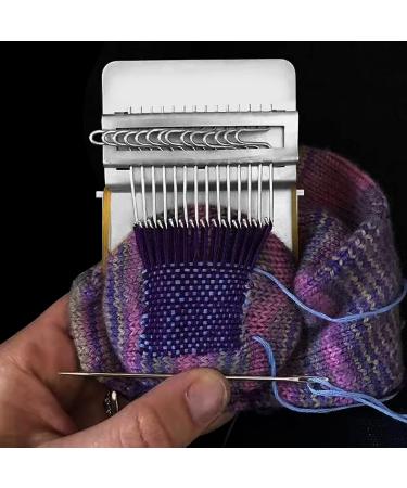 14 Hooks Mini Darning Loom Kit - Portable Weaving Tool for Jeans, Socks, and Clothes - Buy Online on GoSupps.com