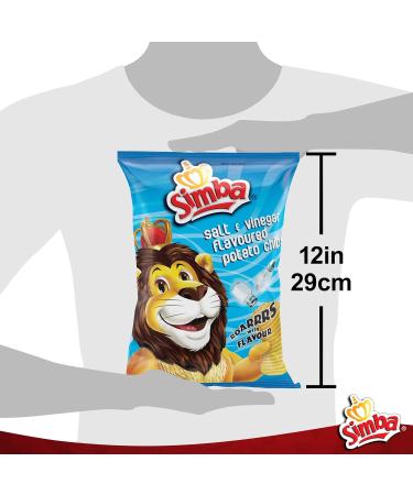  Simba Simba Potato Chips Salt and Vinegar 6 x 120 g - Buy Online on GoSupps.com