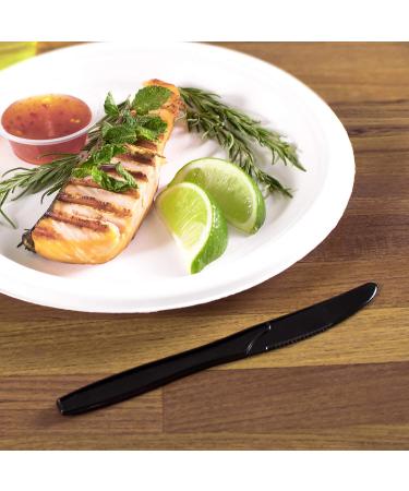 Karat U2011B 6.2 PP Medium-Heavy Weight Disposable Knife Black (Pack of 1000) - Buy Online on GoSupps.com