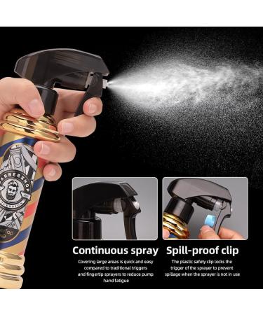 BARBERTOP Barber Spray Bottle Barber Stylist Fine Mist Sprayer Refillable Container & Spray Bottle for Hairdressing Cleaning Plants 6.76 ounce(Golden) - Buy Online on GoSupps.com