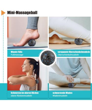 Nooncrazy Fascia Roll Set - 3D Textured Massage Tools for Muscle Training Includes Mini Roller Fascia Ball & Duoball with Training Poster - Elevate Your Recovery! - Buy Online on GoSupps.com
