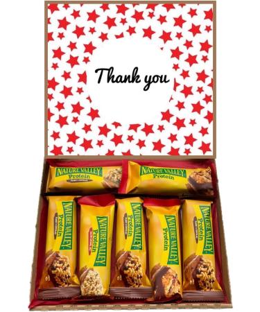 Thank You Natures Valley Variety Protein Bar Box Gift Hamper Present - Buy Online on GoSupps.com