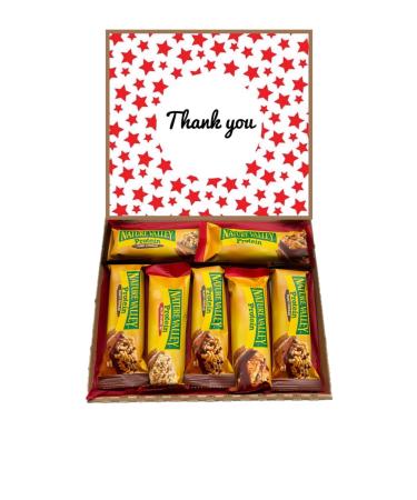 Thank You Natures Valley Variety Protein Bar Box Gift Hamper Present