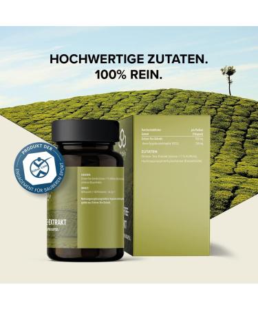 Buy Edubily Nutrition Green Tea Extract - 250 mg EGCG per Capsule Equivalent to 5 Cups - Almost Caffeine-Free Additive-Free - 60 Capsules - Buy Online on GoSupps.com