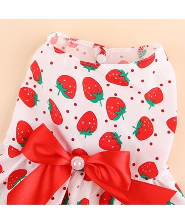 Luojuny Christmas Holiday Dog Dress Valentine's Day Dog Skirts Bowknot Vibrant Color Dog Princess Cosplay Costume Mommy Puppy Shirt Skirt Doggie Dresses Pet Clothes Apparel for Dogs & Cats Red XS - Buy Online on GoSupps.com