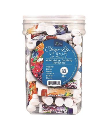 Chap Lip Balm 48 Count Assorted Chap-Lip 48 ct
