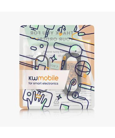 kwmobile Cover Comaptible with Xiaomi Mi Band 4 / Band 5 / Band 6 (Set of 2) -Tempered Glass with Plastic Frame - Black/Transparent black / transparent - Buy Online on GoSupps.com