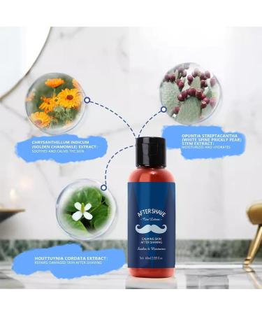  Mlllokfki Hydrating Aftershave Lotion | Calming Aftershave for Men | Men's Aftershave Hydration | Aftershave Soothing Lotion Hydration Lotion for Men Aftershave for Sensitive Skin - Buy Online on GoSupps.com