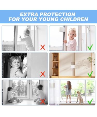 Vicloon Child Locking Sliding Door Locks - 2 Pack No Drill Safety Locks for Windows & Closets - Buy Online on GoSupps.com