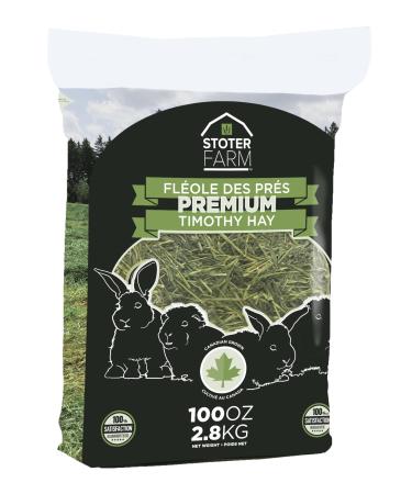 Timothy Hay 6.25 lb. by Stoter Farms 100% Canadian. Hay for Rabbits Guinea Pigs Chinchilla and Other Small Pets 2.83 kg (Pack of 1)