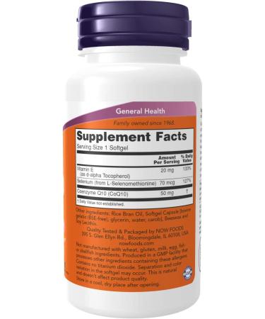 Now Foods CoQ10 50 mg - 100 Softgels | Heart Health & Antioxidant Support - Buy Online on GoSupps.com