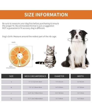 Ieuumler Inflatable Hinge Dog Collar - Adjustable Leak Protection for Post-Op Dogs & Cats - EU004 Orange - Buy Online on GoSupps.com