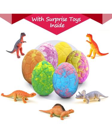 Bath Bombs for Kids - 12pc Bulk Dinosaur Egg Fizzies with Toys Inside | Gentle & Safe for Boys and Girls | Birthday, Easter, Christmas Gift - Buy Online on GoSupps.com