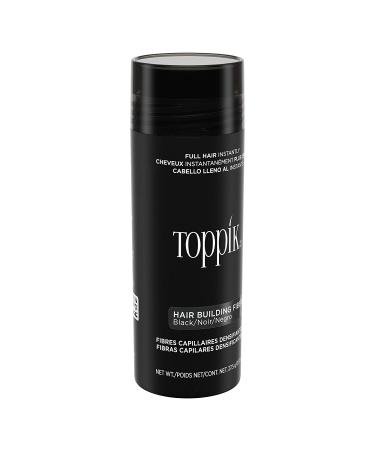 Toppik Hair Building Fibers Black - 0.97 oz (27.5 g) | Thicker, Fuller Hair - Buy Online on GoSupps.com