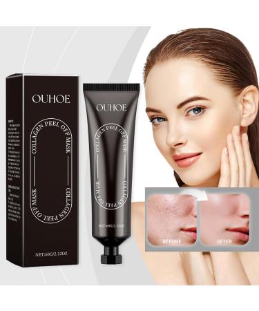Collagen Face Mask 60g Peel Off Mask Reverse Hydrolyzed Collagen Mask Wrinkle Restoring Peel Off Mask Firming & Gloss Korean Skin Care for face - Buy Online on GoSupps.com