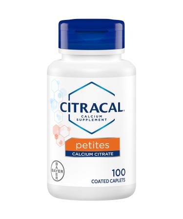 Citracal Calcium Citrate Petites W/Vitamin D Tablets 100 Ct (4 Pack)