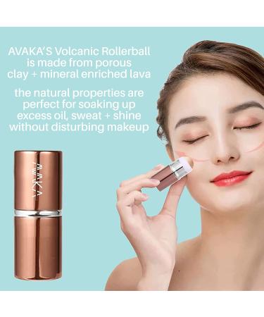 Avakas Oil Absorbing Volcanic Face Roller | Reusable Skincare Tool | Instantly Eliminates Oil, Sweat & Shine | Includes 2 Balls | For Women, Men & Teens - Bronze - Buy Online on GoSupps.com