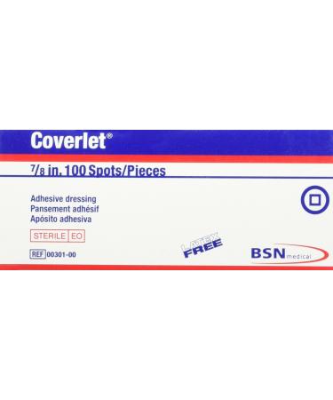 BSN Medical Coverlet Bandages and Dressings  Spot 7/8 Round  Box of 100