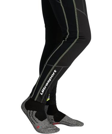 Ultrasport Advanced Men's Stretchy Cross-Country Trousers - XL Black/Neon Yellow Water-Repellent & Windproof Ski Pants for Winter Sports & Outdoor Activities - Buy Online on GoSupps.com