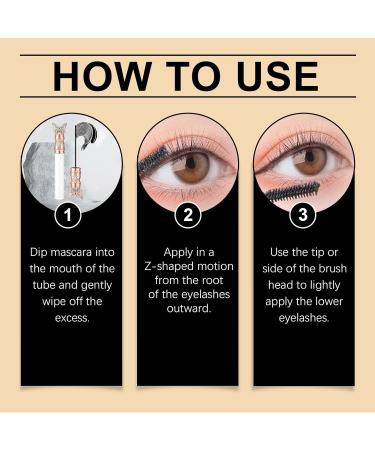  blmcoos Waterproof lengthening mascara long-lasting thick and curling mascara sweat-resistant black mascara quick-drying mascaras liquid lash cream smudge-proof color-resistant (1 - Buy Online on GoSupps.com