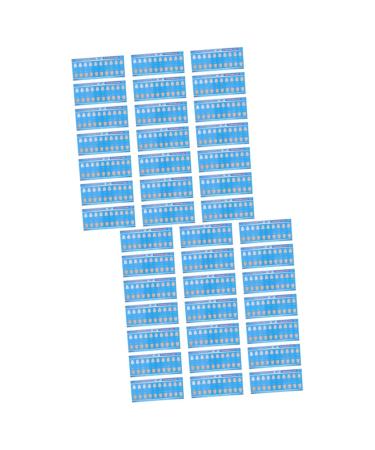 Beavorty 60 STK tooth coloring card Guide toothbleaching posters with teaching boards tooth whitening bleaching tooth bleaching oral deliveries Tools for contrasting the tooth color disposable paper different colors x 2 pieces 10x4x0.2cmx2pcs