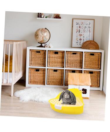 BESPORTBLE 2pcs Box Rabbit Toilet Little Pee Toilet Bins Ferret Chinchilla Rat Hamster Hedgehog Animal Plastic 25X19X10CMx2pcs Yellowx2pcs - Buy Online on GoSupps.com