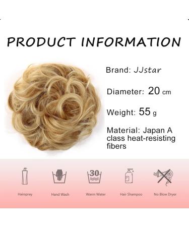 JJstar Messy Hair Bun Scrunchies Accessories for Women - Golden Blonde/Beach Blonde - Buy Online on GoSupps.com