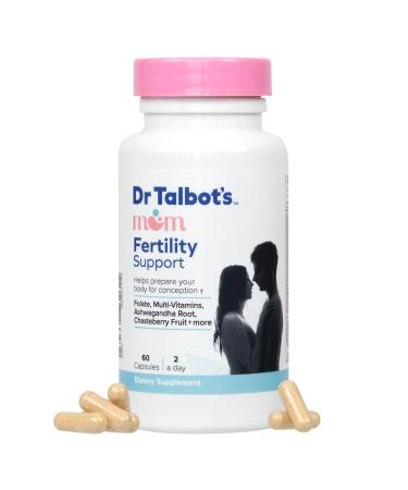 Dr. Talbot's Mom Fertility Support Multi-Vitamins - Aids Ovulation and Prepares Body for Conception - 60 Capsules