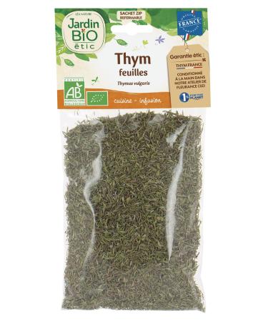 Jardin BiO tic - Thyme - organic - Salt spices herbs - AB certified - 40g bag