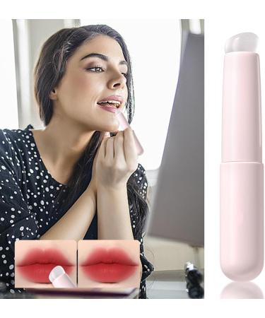 Silicone Lip Brush - Silicone Lip Applicator Lip Balm Applicator | Silicone Round Head Angled Lip Brushes Multifunction Lip Brush Applicator Pink - Buy Online on GoSupps.com