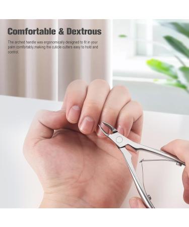 FERYES Cuticle Trimmer Nippers - Sharp Cuticle Remover for Manicure/Pedicure - Surgical Grade Stainless Steel - Buy Online on GoSupps.com