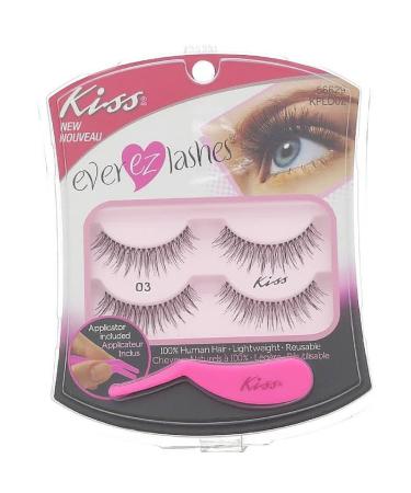 KISS Ever Ez Eyelashes 2 pairs (Pack of 3)
