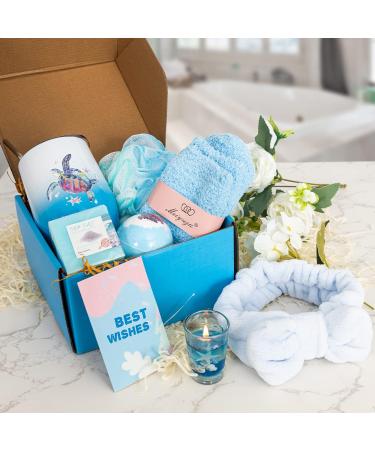 Ocean Bliss Spa Gift Box: Self Care Gifts for Women - Birthday, Get Well, Christmas - for Sister, Best Friends, Mom, Teacher - Buy Online on GoSupps.com