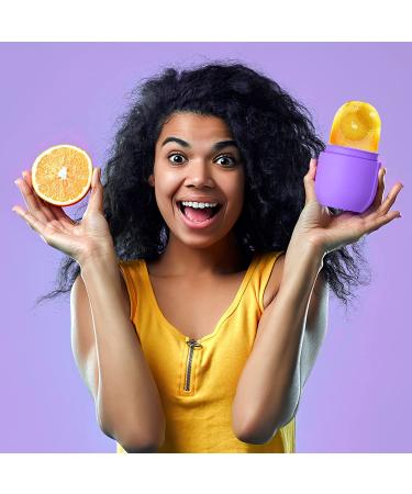 Beauty Ice Roller for Face, Eye & Neck - Enhance Skin Glow, Tighten Pores, & Reduce Wrinkles - Reusable Facial Tool for Acne - Purple - Buy Online on GoSupps.com