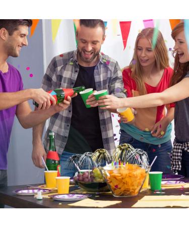 100 Pieces Firework Cupcake Toppers Graduation Foil Frill Toothpicks Holiday Cake Decorations 9 Inch Shape Food Picks for Halloween Party Favors Supplies (Black Gold Silver) - Buy Online on GoSupps.com
