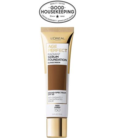L'Or al Paris Age Perfect Radiant Serum Foundation SPF 50 Deep Amber 1oz - Buy Online on GoSupps.com