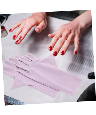 HAPINARY 2 Pairs Pink Gloves Uv Protection Gloves Sun Protection Gloves Uv Nail Gloves Manicure Uv Gloves Nail Art Anti-uv Gloves Nail Uv Gloves Nail Art Uv Gloves Fingerless Nylon Gel - Buy Online on GoSupps.com